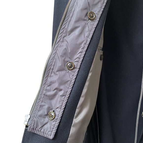 JKT NEW YORK Mens Jacket 46R Navy Blue Blazer Layered w/ Removable Collar Vest - Picture 12 of 14